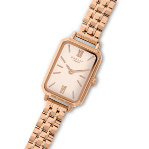 Radley ladies watch oblong dial rose gold - Carathea jewellers