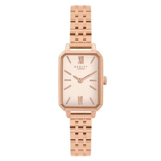 Radley ladies watch oblong dial rose gold - Carathea jewellers