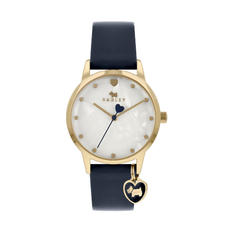 Radley ladies watch blue strap Mother of Pearl dial - Carathea