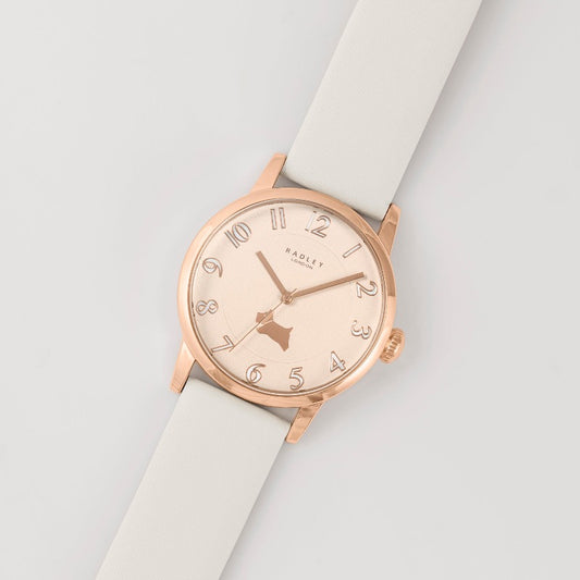 Radley ladies Watch rose gold case white strap | Carathea Watches