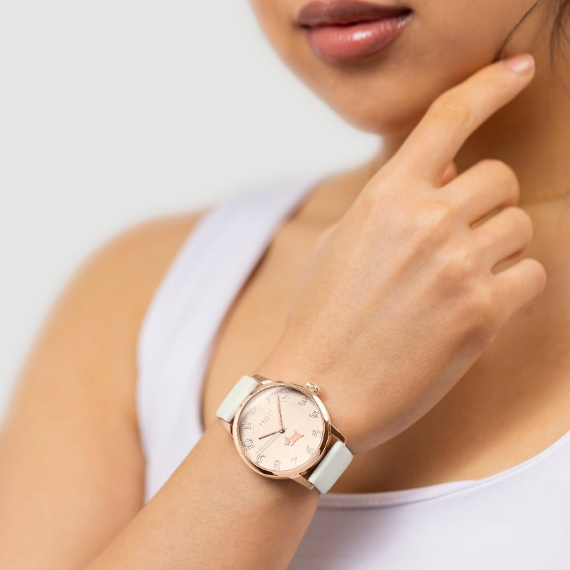 Radley ladies Watch rose gold case white strap | Carathea Watches