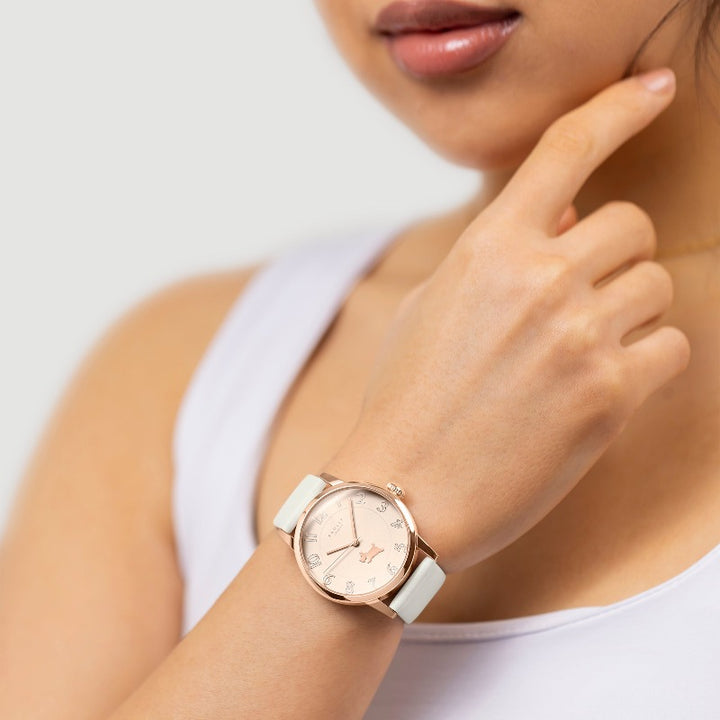Radley ladies Watch rose gold case white strap | Carathea Watches