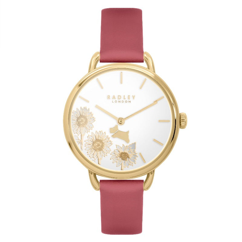 Radley Ladies Watch White Floral Pink Strap RY21622