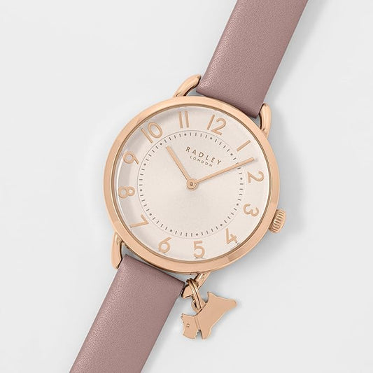 Radley rose gold case with pink strap - Carathea jewellers