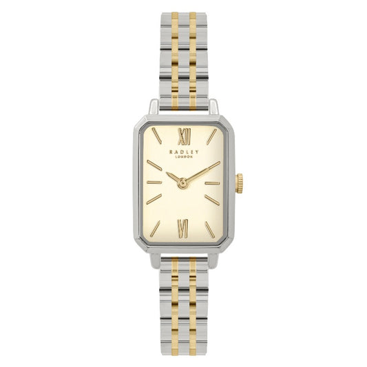 ladies two-tone rectangular Radley watch | Watches Carathea