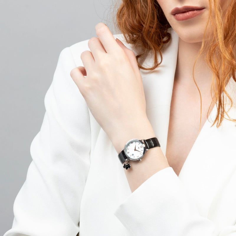 Radley ladies watch black leather strap | Carathea watches