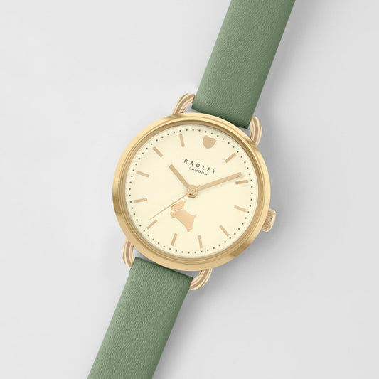 Radley Ladies Watch jade green leather strap | Carathea Watches