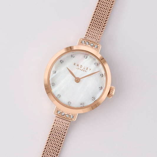 Radley ladies watch mesh strap rose gold | Carathea Watches