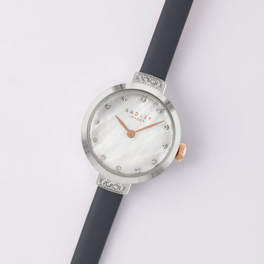 Ladies Radley Watch narrow blue leather strap | Carathea Jewellers Watches