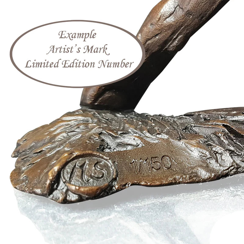 Limited Edition Small Bronze Springer Spaniel Sculpture