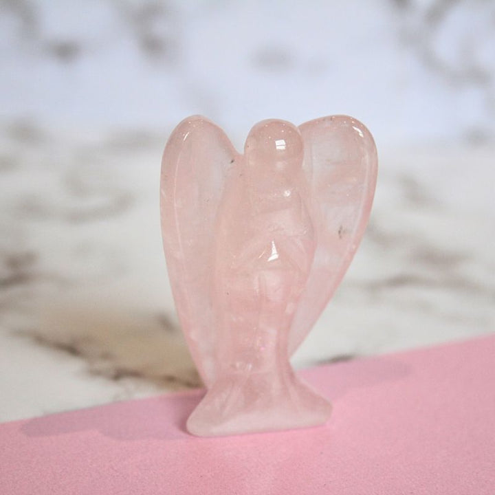 Rose Quartz Pocket Crystal Angel