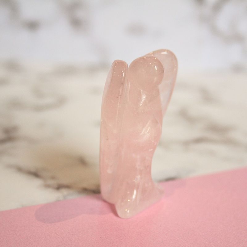 Rose Quartz Pocket Crystal Angel