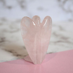 Rose Quartz Pocket Crystal Angel