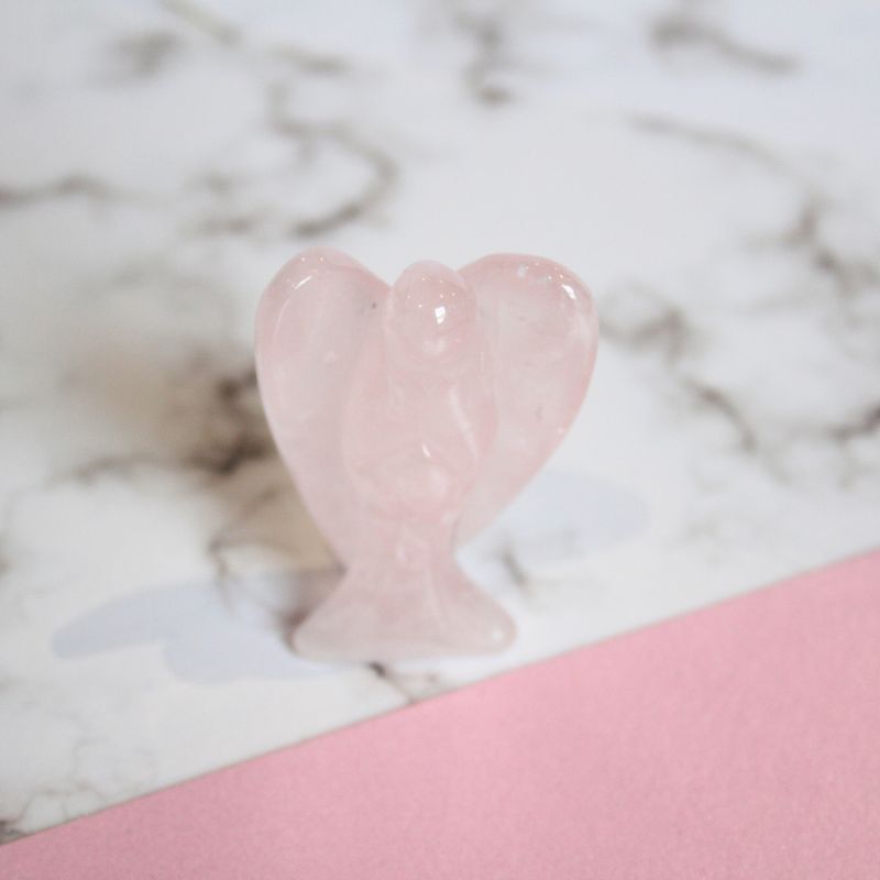 Rose Quartz Pocket Crystal Angel