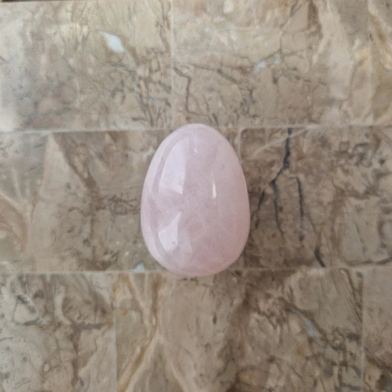 Rose quartz crystal egg - Carathea