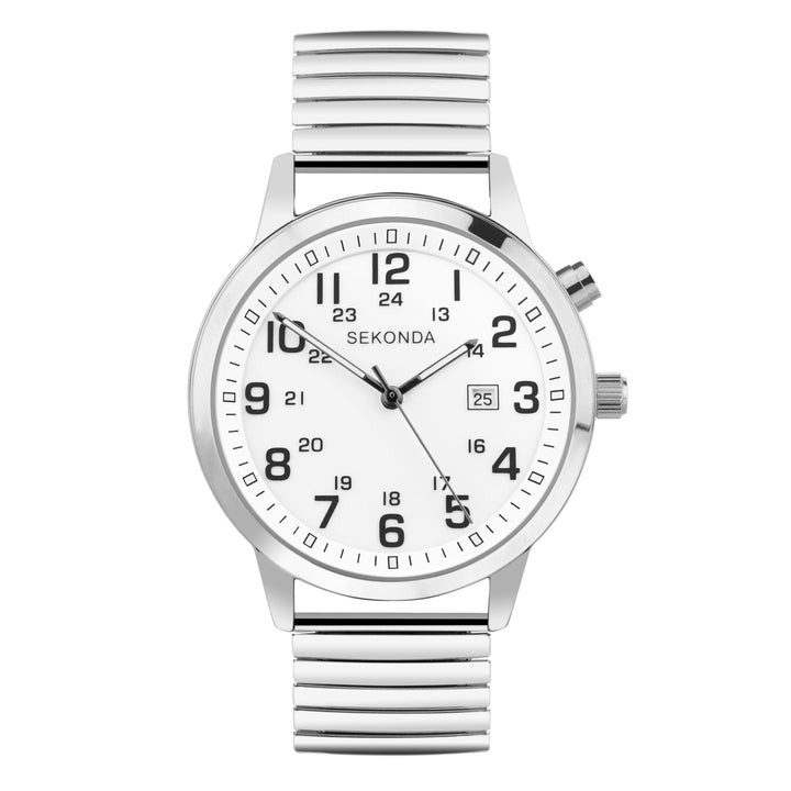 Sekonda Men's Easy Reader Watch with Back Light in Silver (30126)