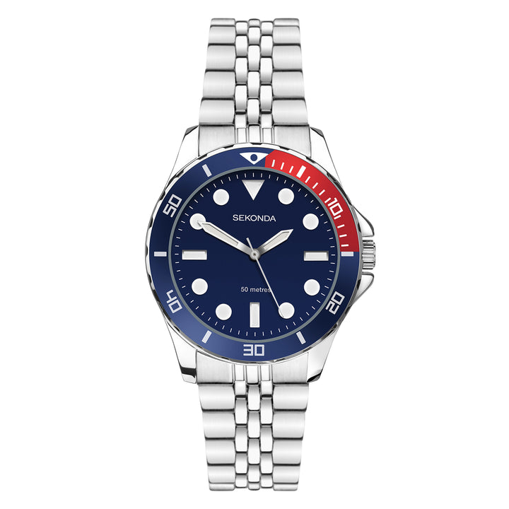 Sekonda Ladies Dive Watch Blue Red (40564)