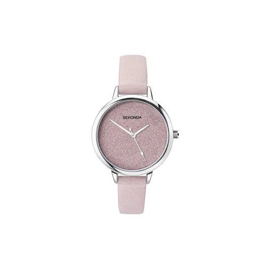 Sekonda Ladies Watch Glitter Dial Pink Strap