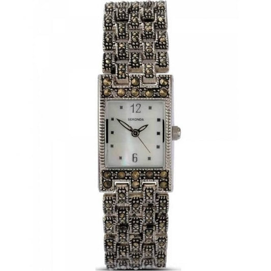 Sekonda ladies watch marcasite bracelet Carathea jewellers