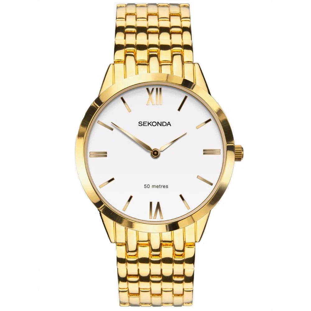 Men's Gold-Tone Sekonda Watch with Miniamlist Look (1610)