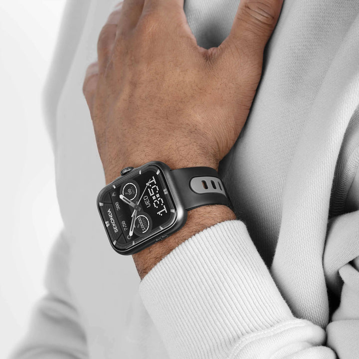 Sekonda GPS Smart Watch with black alloy case and silicone strap.