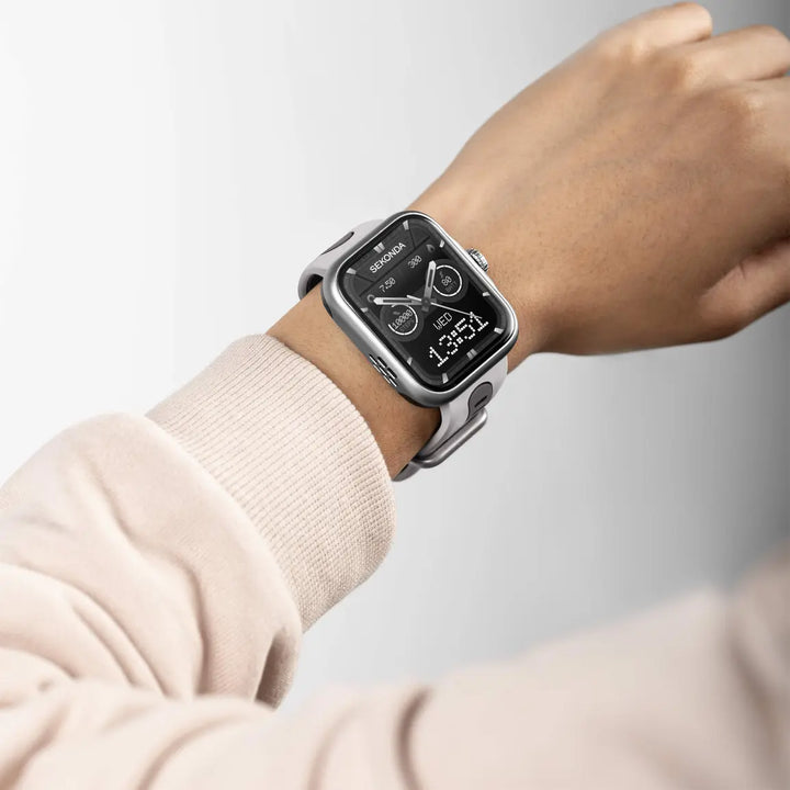Sekonda GPS Smart Watch with silver case and silicone strap.