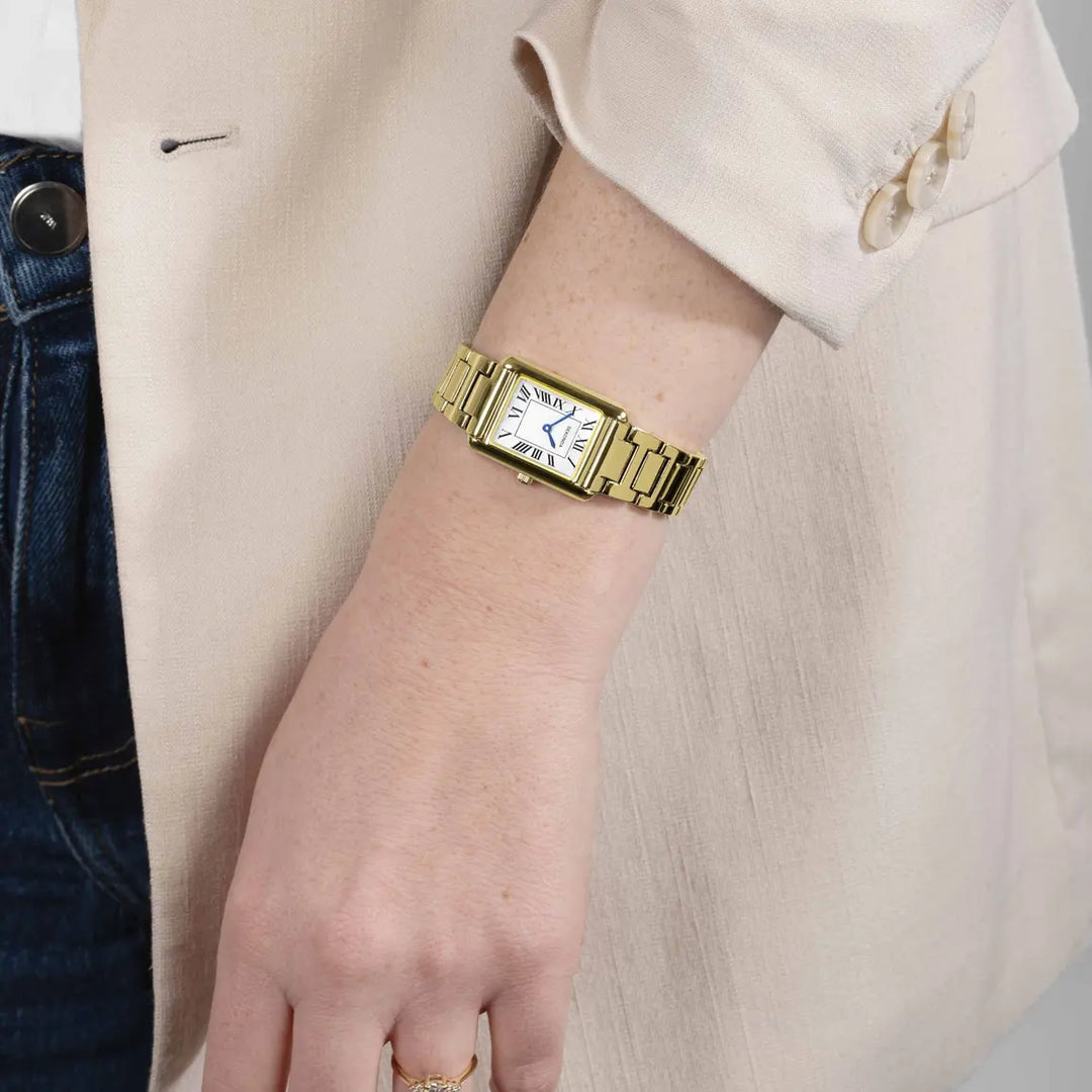 Sekonda ladies Colette watch with Roman numerals and blue hands.