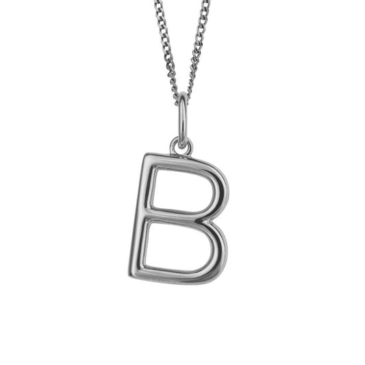 Silver Initial Pendant