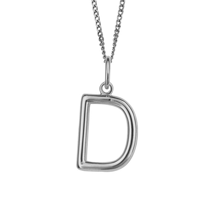 Silver Initial Pendant