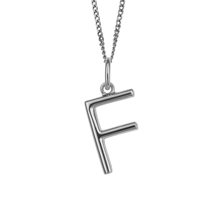 Silver Initial Pendant
