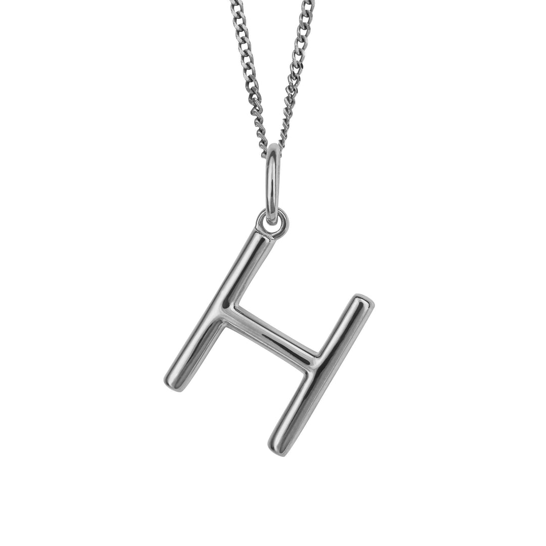 Silver Initial Pendant