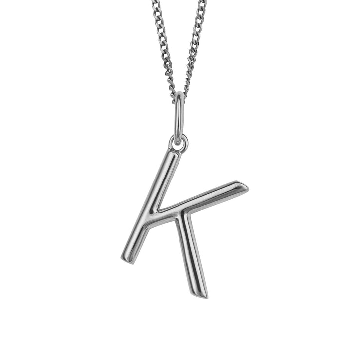 Silver Initial Pendant