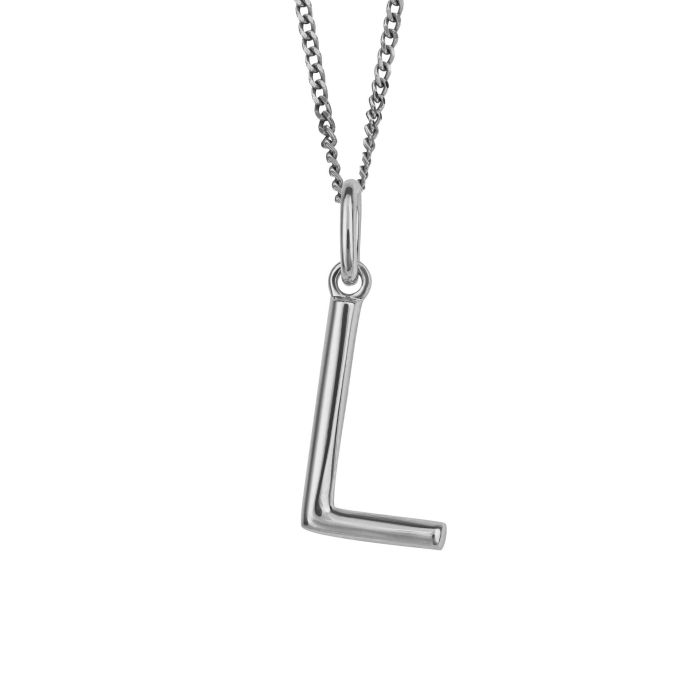 Silver Initial Pendant
