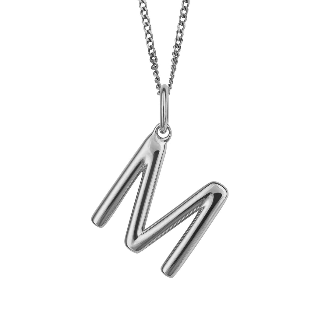 Silver Initial Pendant