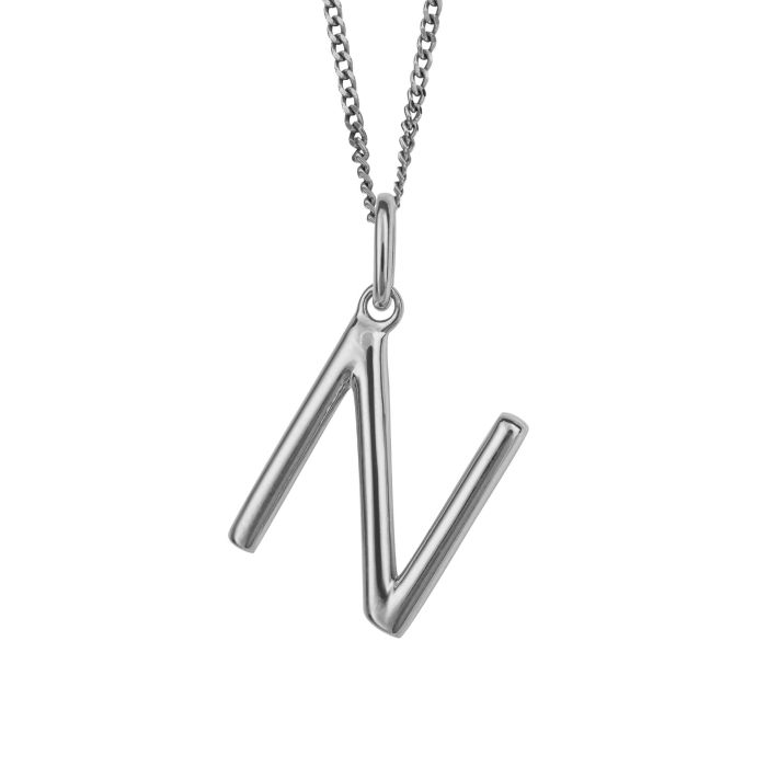 Silver Initial Pendant