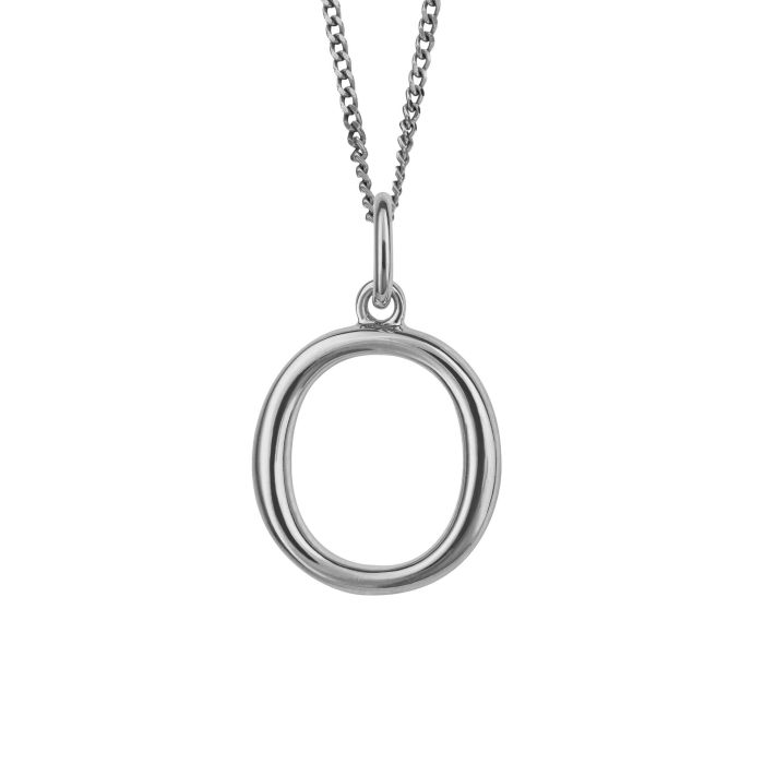 Silver Initial Pendant