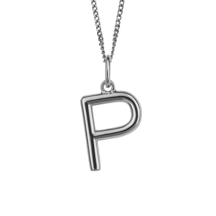 Silver Initial Pendant