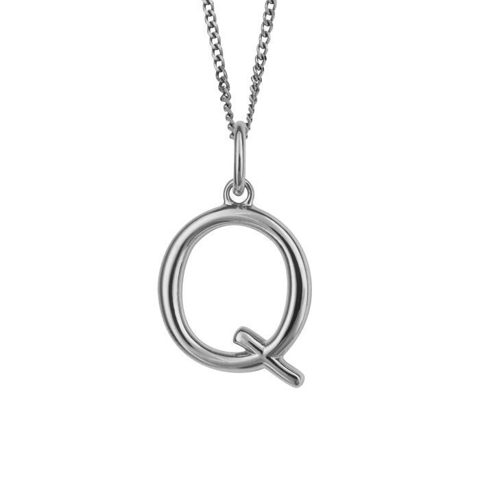 Silver Initial Pendant