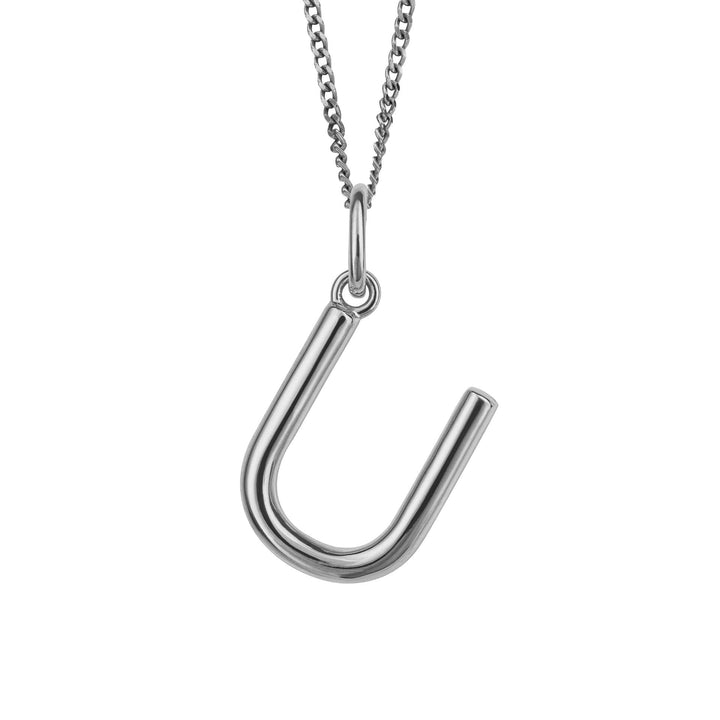 Silver Initial Pendant