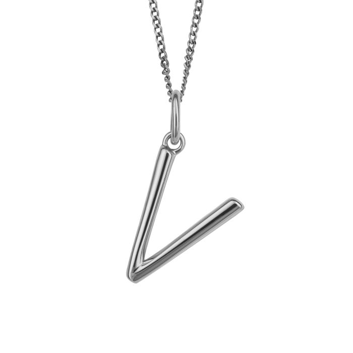 Silver Initial Pendant