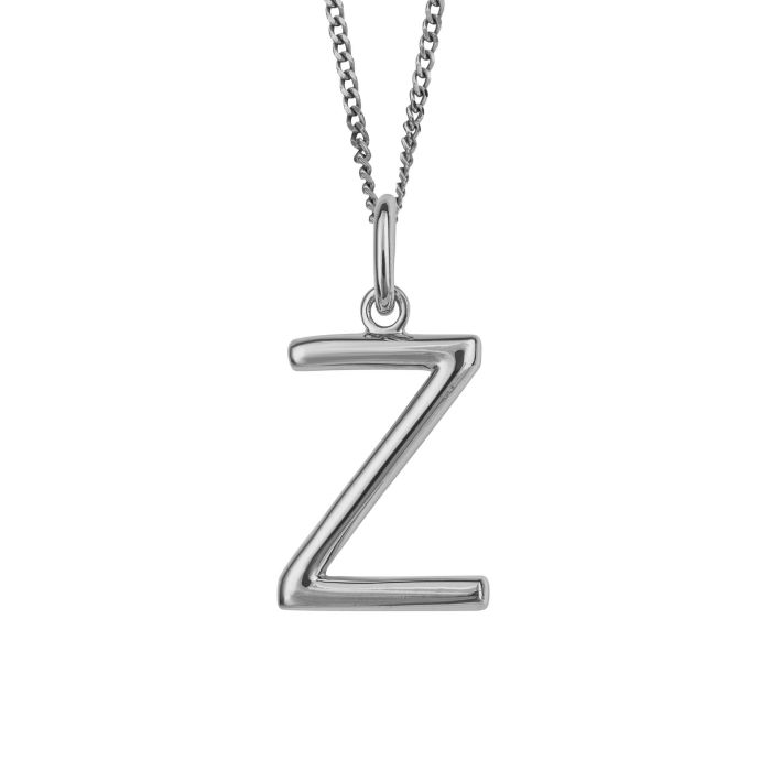 Silver Initial Pendant