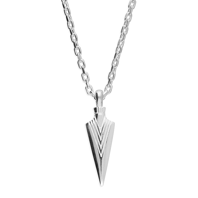 Silver arrow root pendant - Carathea jewellers