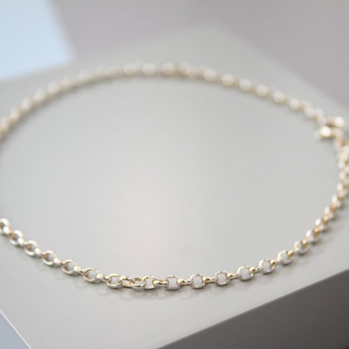 Silver Belcher Chain Anklet
