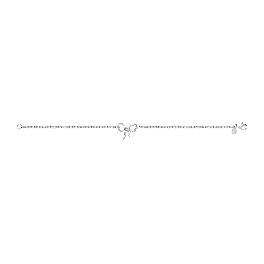 silver bow bracelet - Carathea & Jools