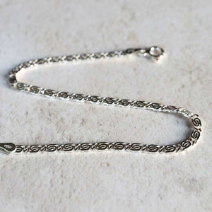 silver bracelet interlocking C links - Carathea jewellers