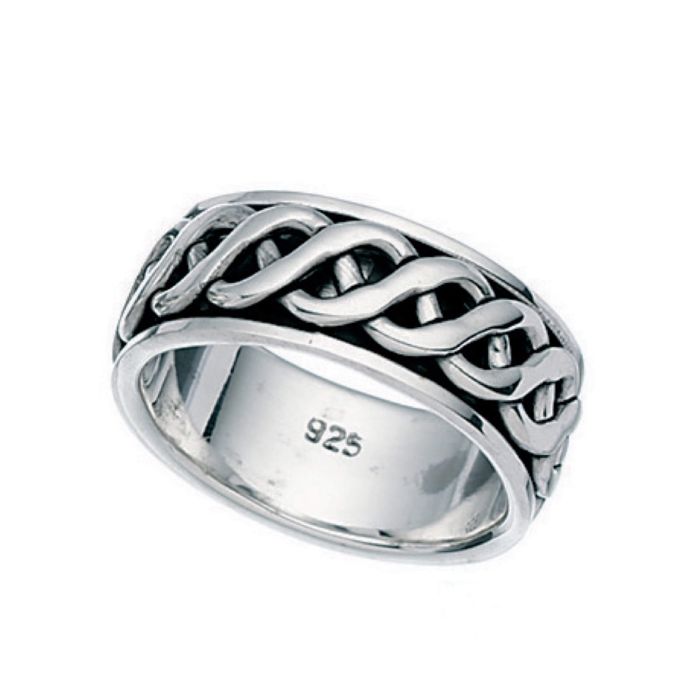 Sterling silver Celtic spinning ring.