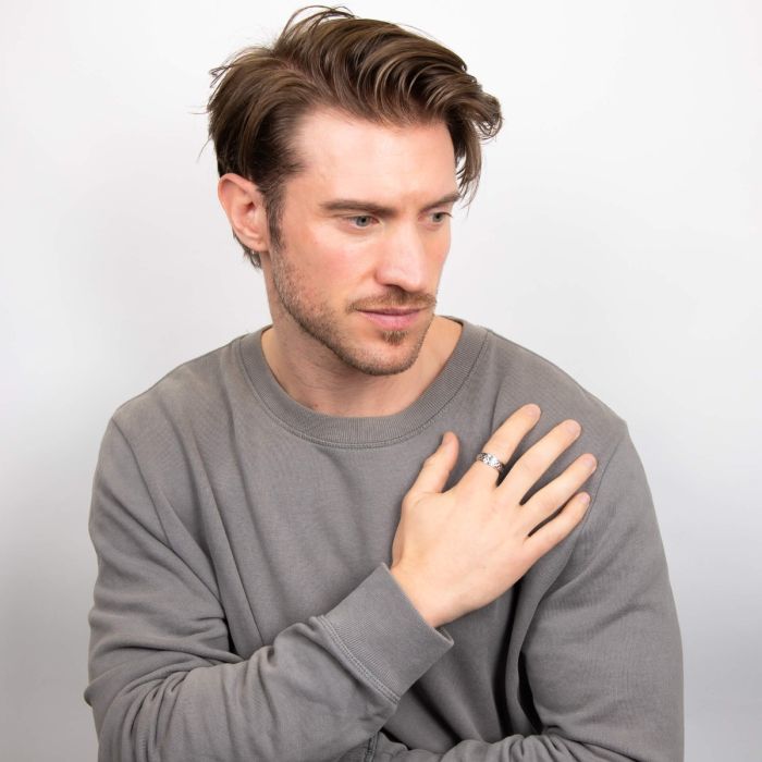 Sterling silver Celtic spinning ring.