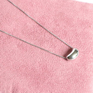 Silver Coffee Bean Necklace