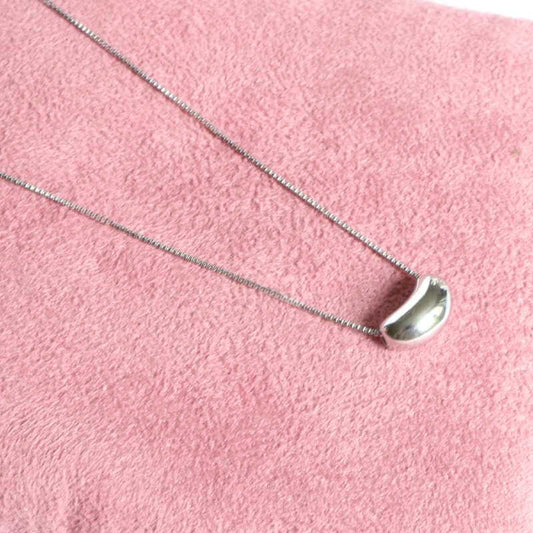 Silver Coffee Bean Necklace