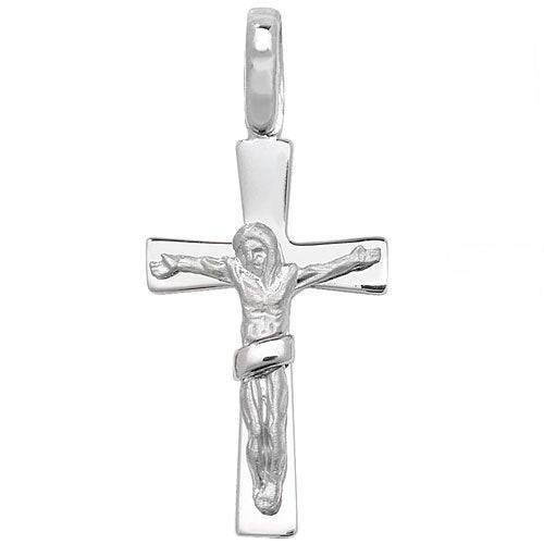 silver crucifix cross pendant with band - Carathea & Jools
